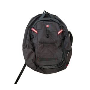 Swiss Gear Deluxe Travel Backpack Gray Black
